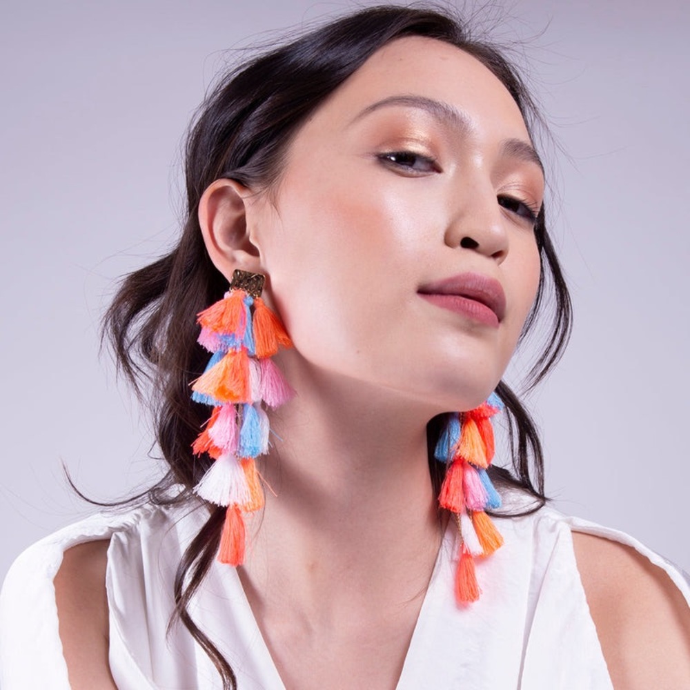 - - Stella & Ruby freya tassels earrings
